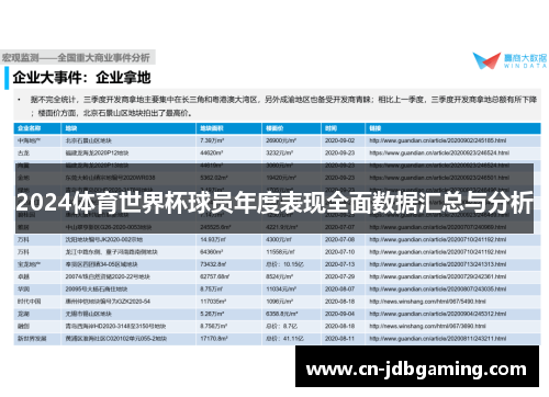 2024体育世界杯球员年度表现全面数据汇总与分析